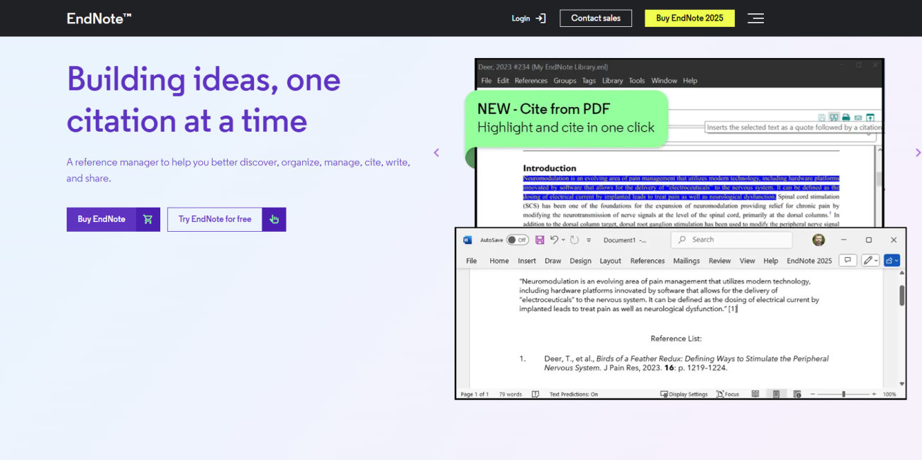 Article Summary on EndNote