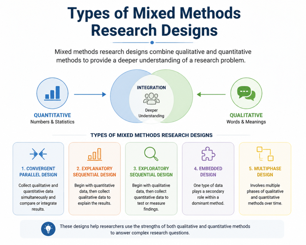 Mixed Methods Research Designs Image.