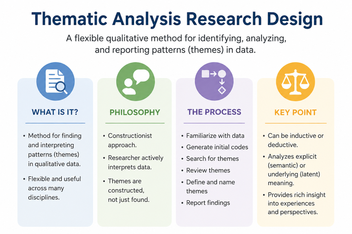 Thematic analysis research design Image.